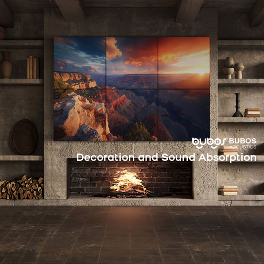 BUBOS 6-Pack Acoustic Panel-Canyon Fire