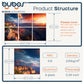 BUBOS 6-Pack Acoustic Panel-Canyon Fire