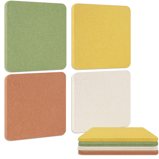 BUBOS 4-Pack Fabric Acoustic Panels-Ember