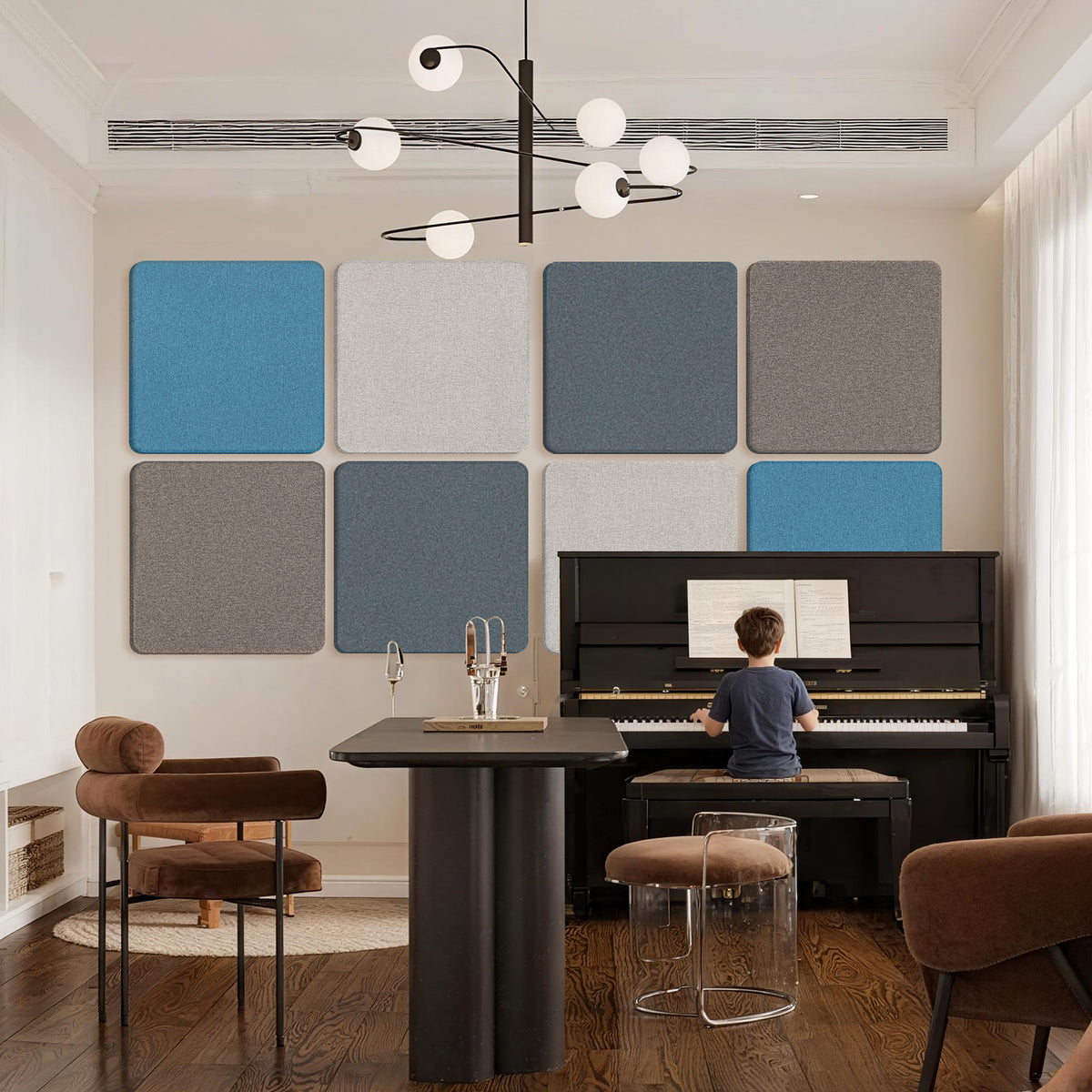 BUBOS 4-Pack Fabric Acoustic Panels-Mistral