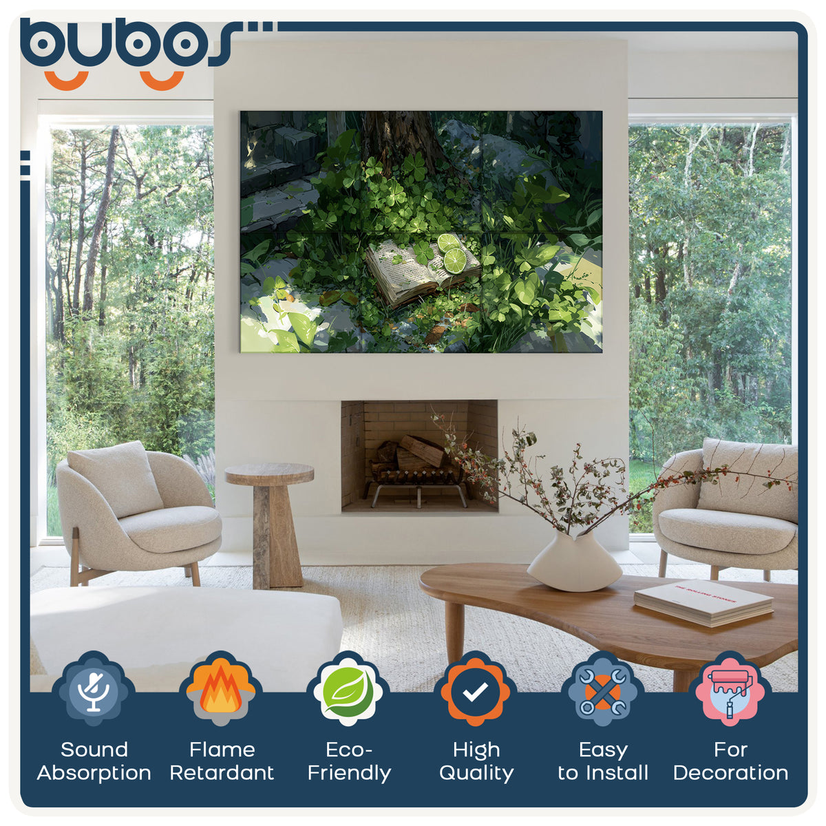 BUBOS 6-Pack Acoustic Panel-Clover Chronicles