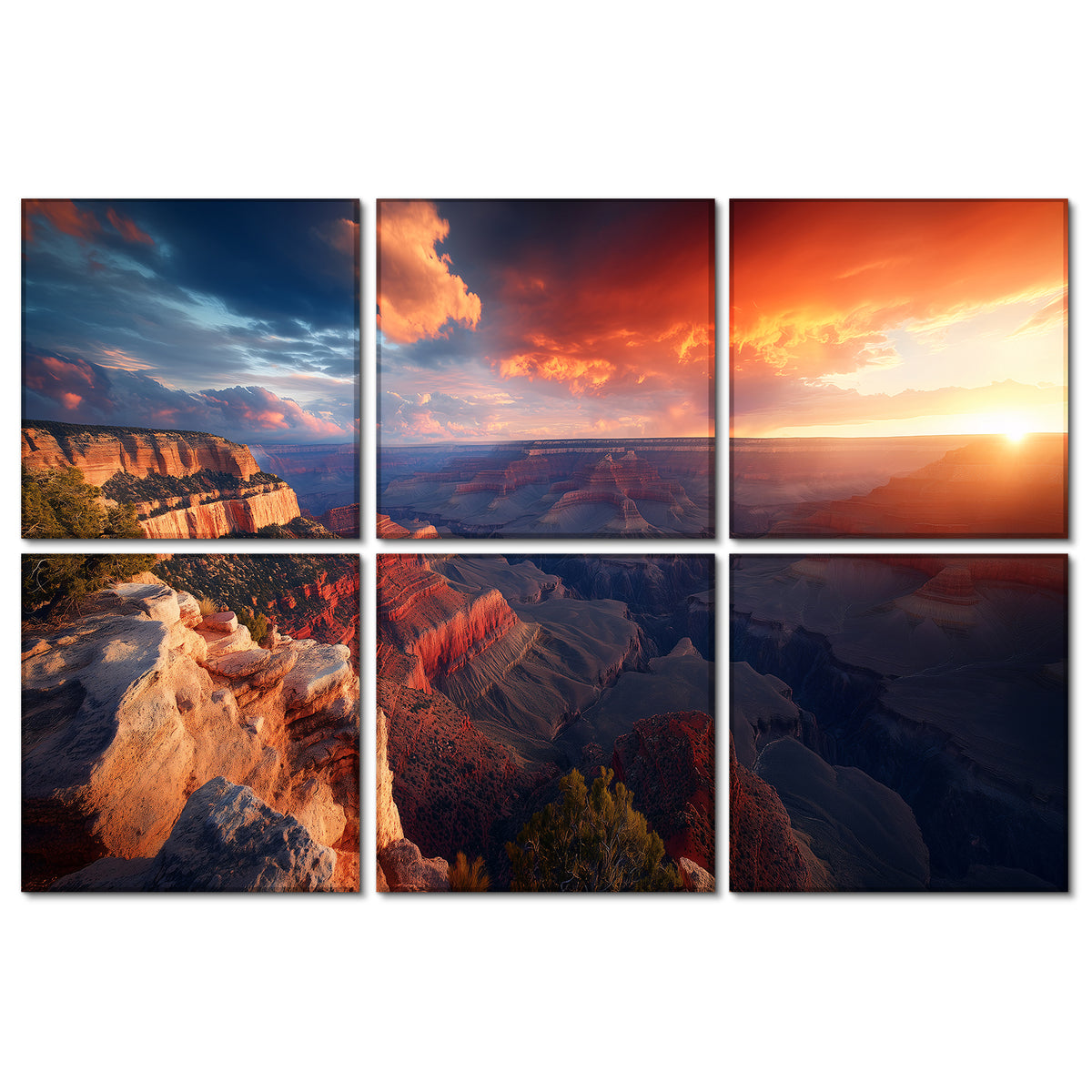 BUBOS 6-Pack Acoustic Panel-Canyon Fire