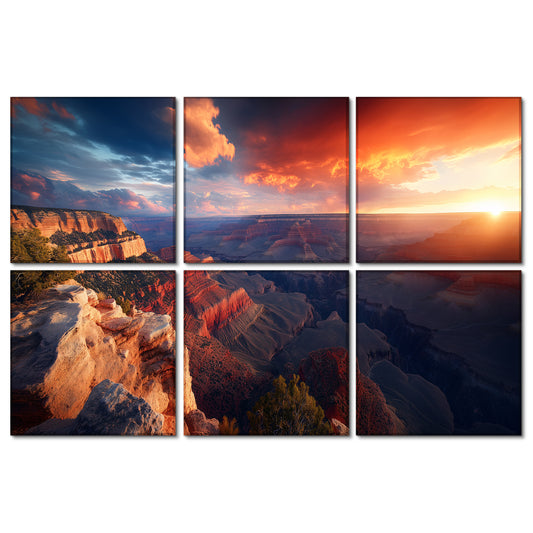 BUBOS 6-Pack Acoustic Panel-Canyon Fire