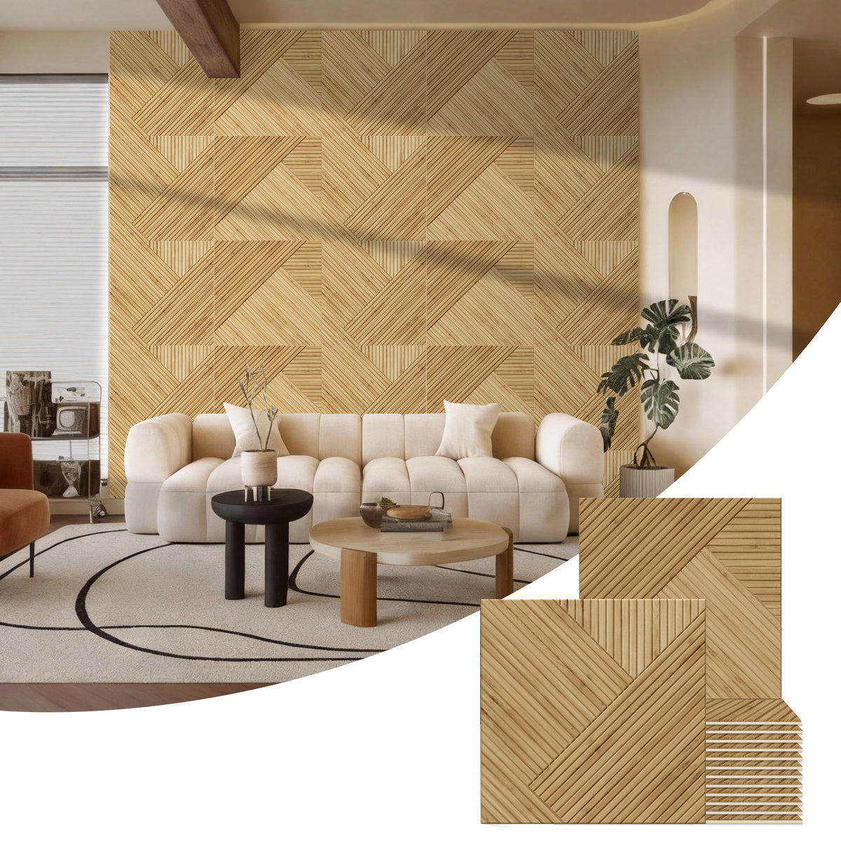 Bubos Large Acoustic log color 72*48"