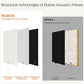 BUBOS Fabric Acoustic Wall Panels, 4-Pack | 1-Inch Peel and Stick Panels