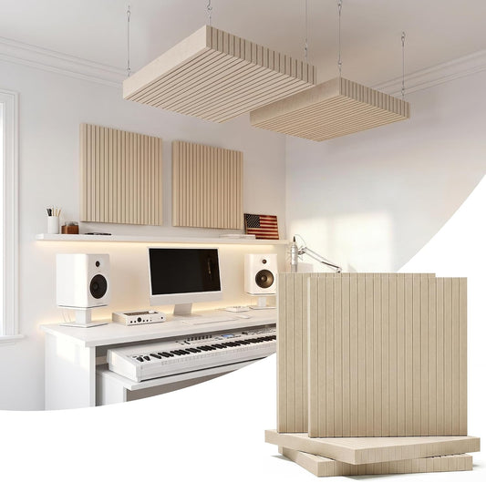 BUBOS Sona Block Acoustic Panels, 2-Pack – Wall Mount or Ceiling Suspension