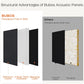 BUBOS Fabric Acoustic Wall Panels, 4-Pack | 1-Inch Peel and Stick Panels
