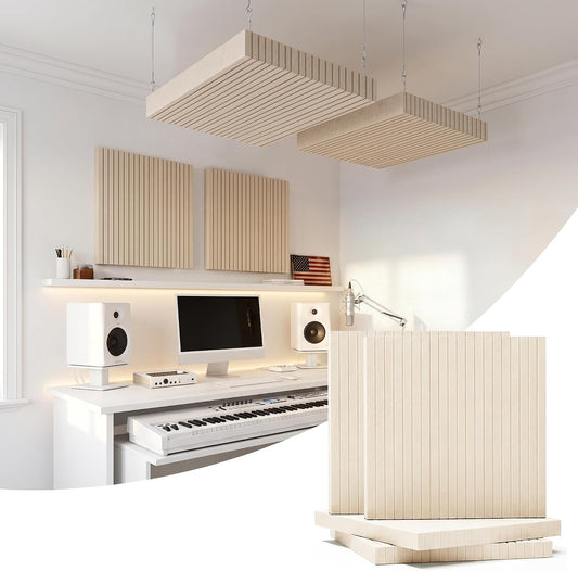 BUBOS Sona Block Acoustic Panels, 2-Pack – Wall Mount or Ceiling Suspension