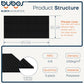 BUBOS 5-Pack Acoustic Panels-SculptSorb Matte