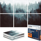 BUBOS 6-Pack Acoustic Panels-Foggy Forest