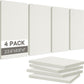 BUBOS Fabric Acoustic Wall Panels, 4-Pack | 1-Inch Peel and Stick Panels