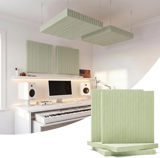 BUBOS Sona Block Acoustic Panels, 2-Pack – Wall Mount or Ceiling Suspension