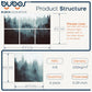 BUBOS 6-Pack Acoustic Panels-Foggy Forest