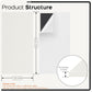 BUBOS Fabric Acoustic Wall Panels, 4-Pack | 1-Inch Peel and Stick Panels