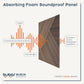 BUBOS 6-Pack Acoustic Wall Panels-Diamond Weave