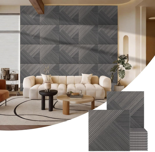 BUBOS 6-Pack Acoustic Wall Panels-Diamond Weave