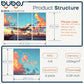 BUBOS 6-Pack Acoustic Panels-Urban Wings