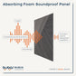 BUBOS 6-Pack Acoustic Wall Panels-Diamond Weave