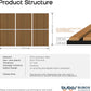 BUBOS 6-Pack Acoustic Wall Panels-Slat Flow