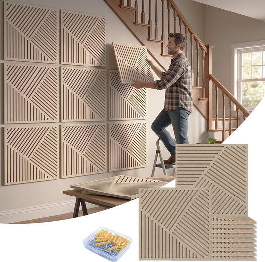 BUBOS 6-Pack Acoustic Wall Panels-SonoSculpt