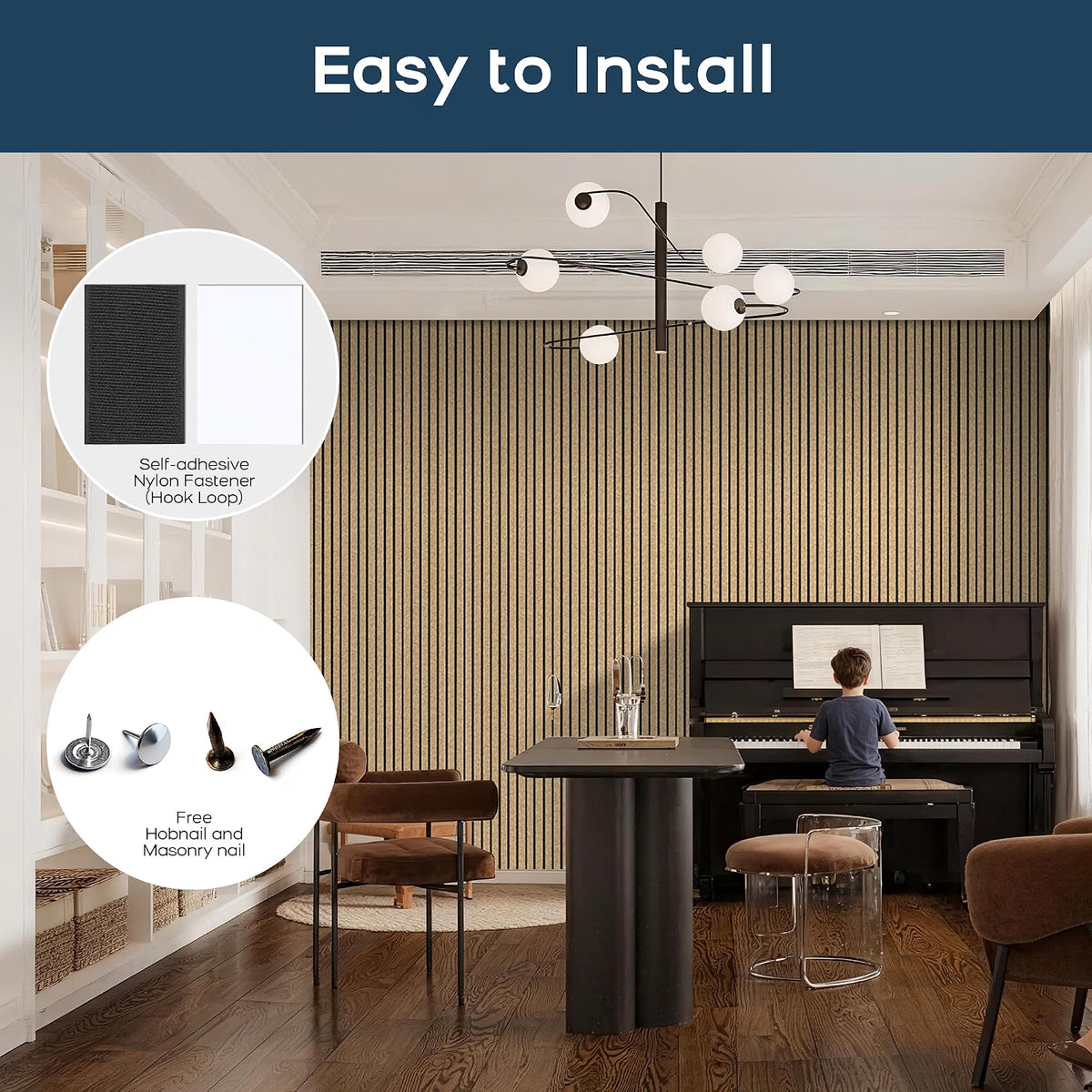 BUBOS 4-Pack Acoustic Panels-Cork