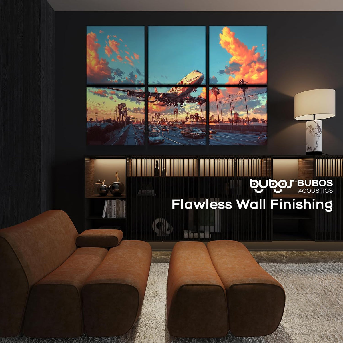 BUBOS 6-Pack Acoustic Panels-Urban Wings