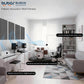 BUBOS Fabric Acoustic Wall Panels, 4-Pack | 1-Inch Peel and Stick Panels
