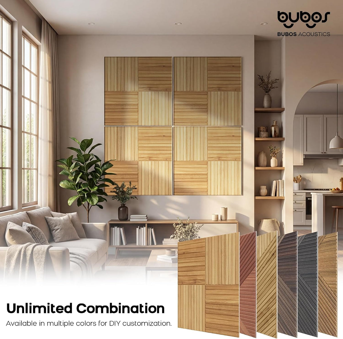 Bubos Large Acoustic log color 72*48"