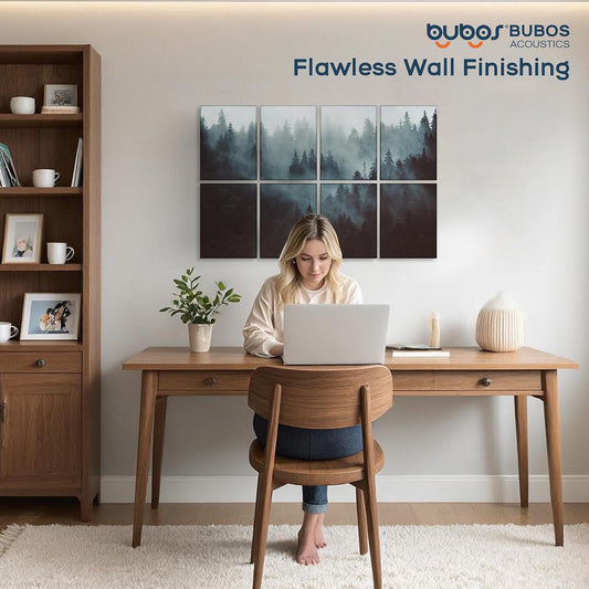 BUBOS 8-Pack Acoustic Panels-Fog Forest