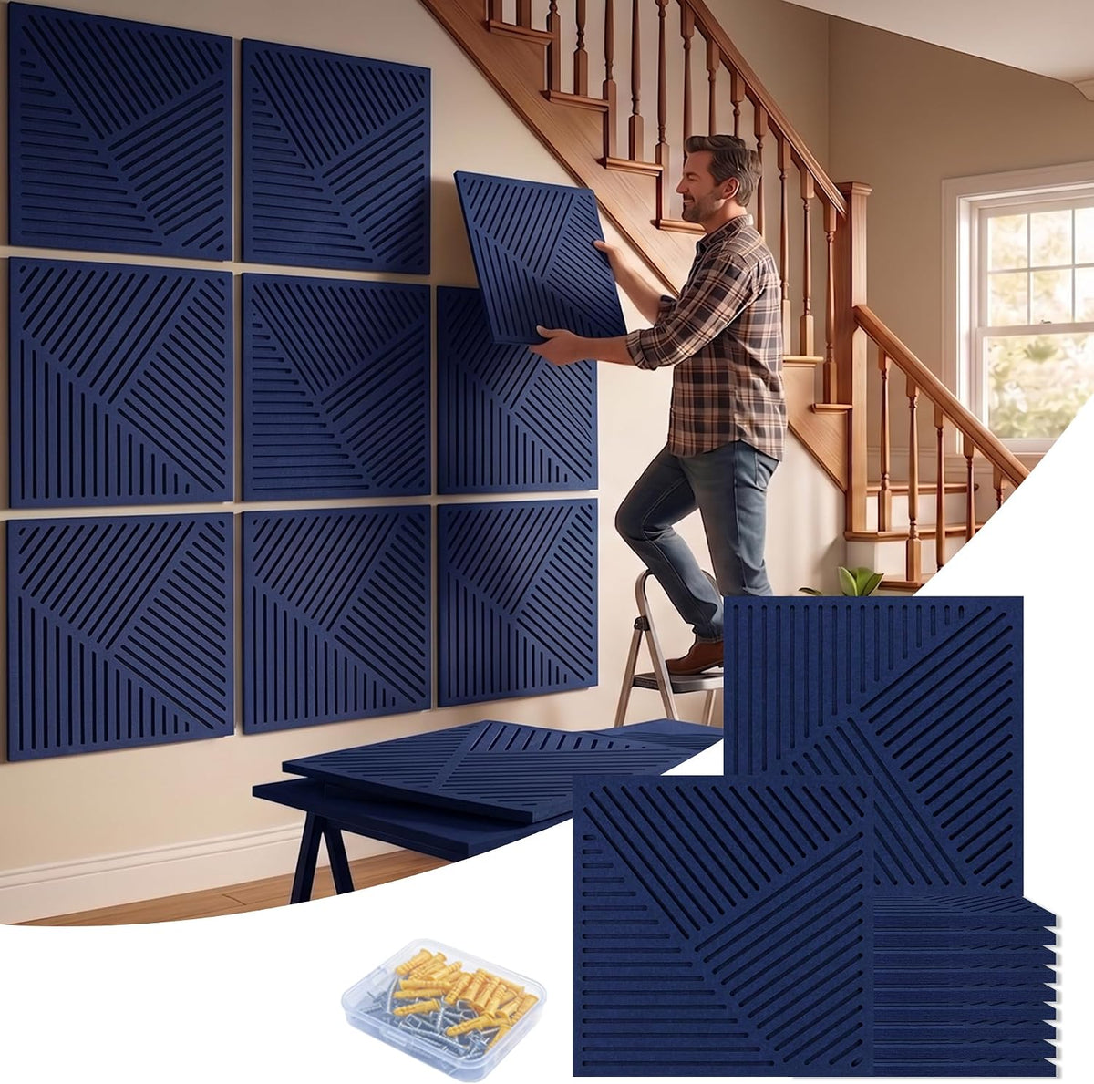 BUBOS 6-Pack Acoustic Wall Panels-SonoSculpt