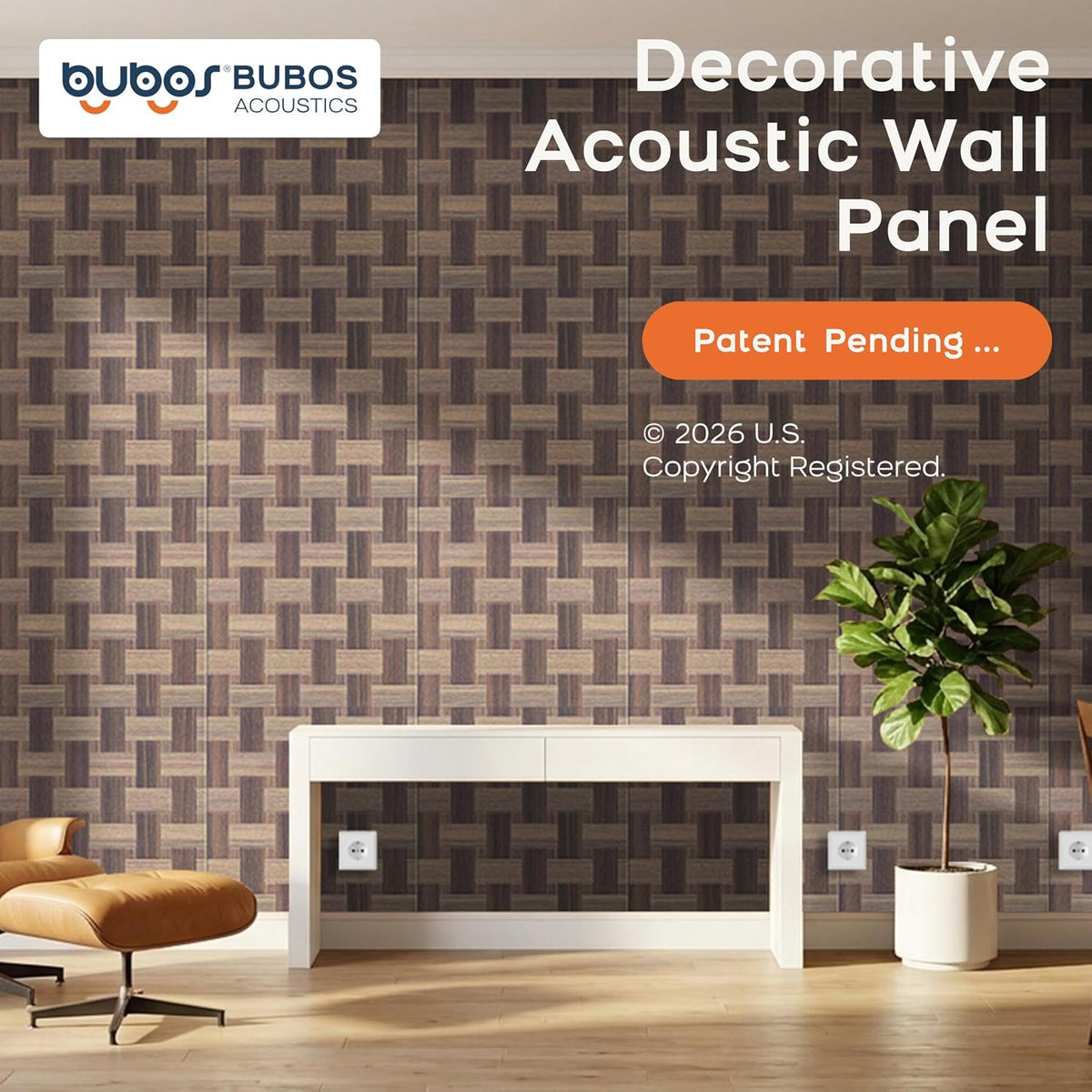 BUBOS 6-Pack Acoustic Wall Panels-GrainLoom