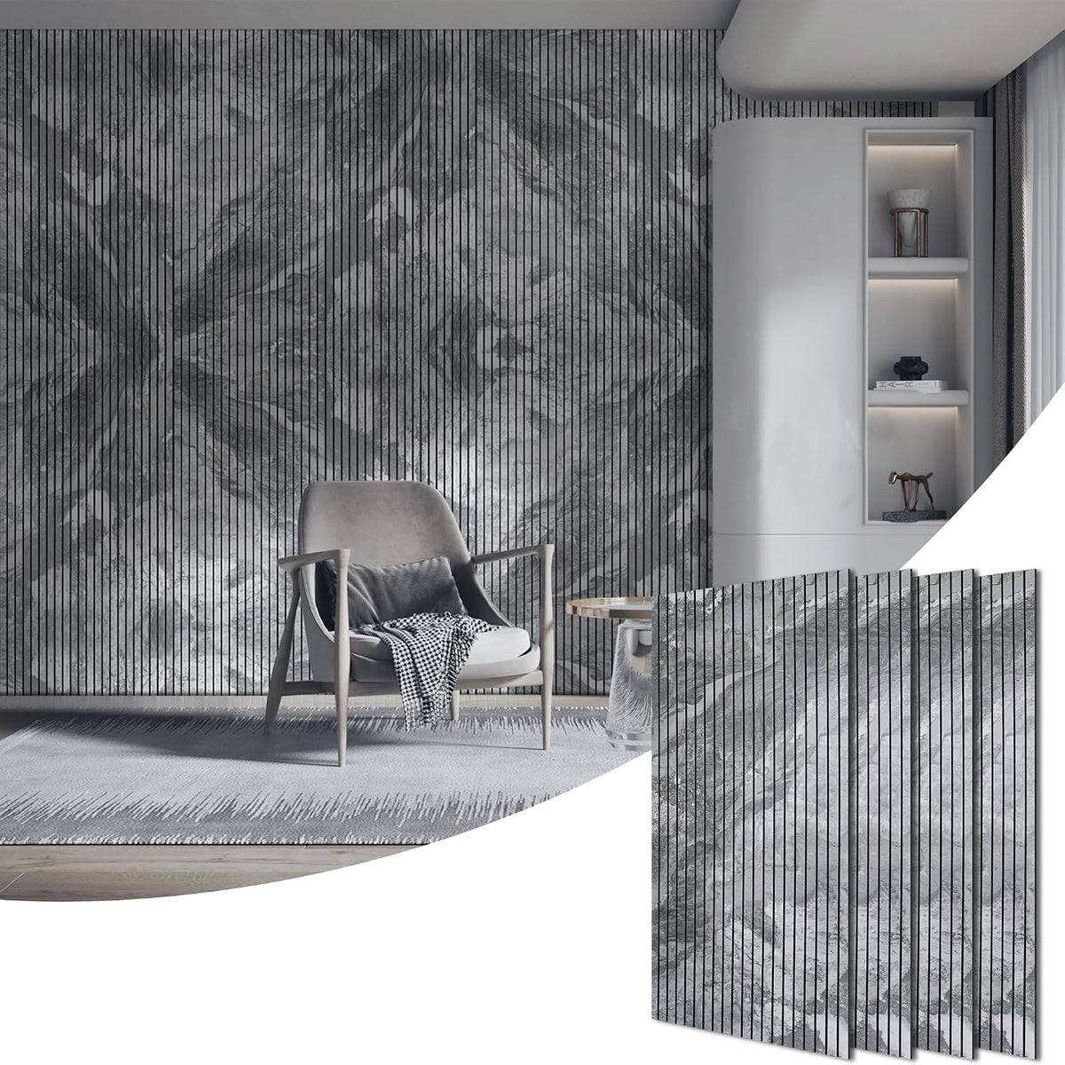BUBOS 4-Pack Acoustic Panels-Noir