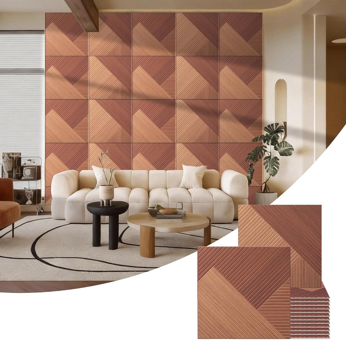 Bubos Large Acoustic log color 72*48"