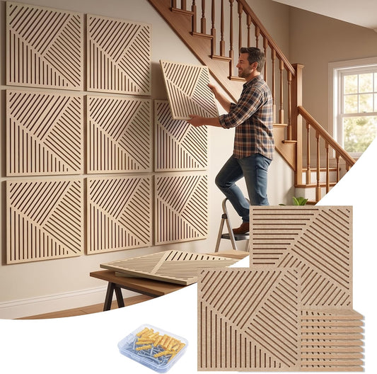 BUBOS 6-Pack Acoustic Wall Panels-SonoSculpt