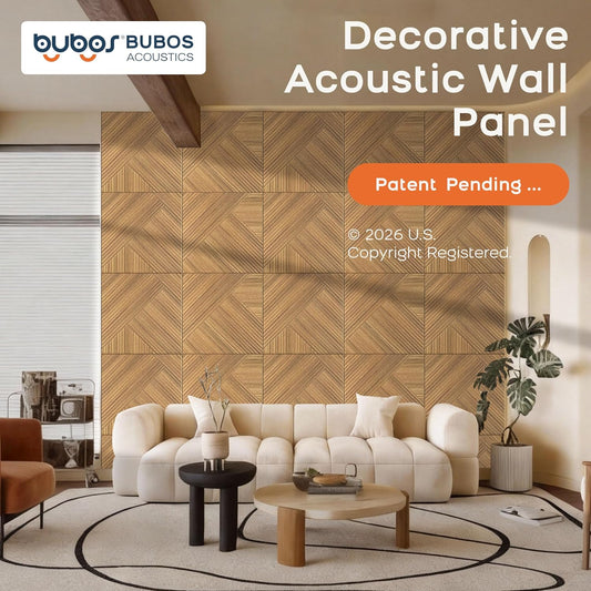 BUBOS 6-Pack Acoustic Wall Panels-Diamond Weave