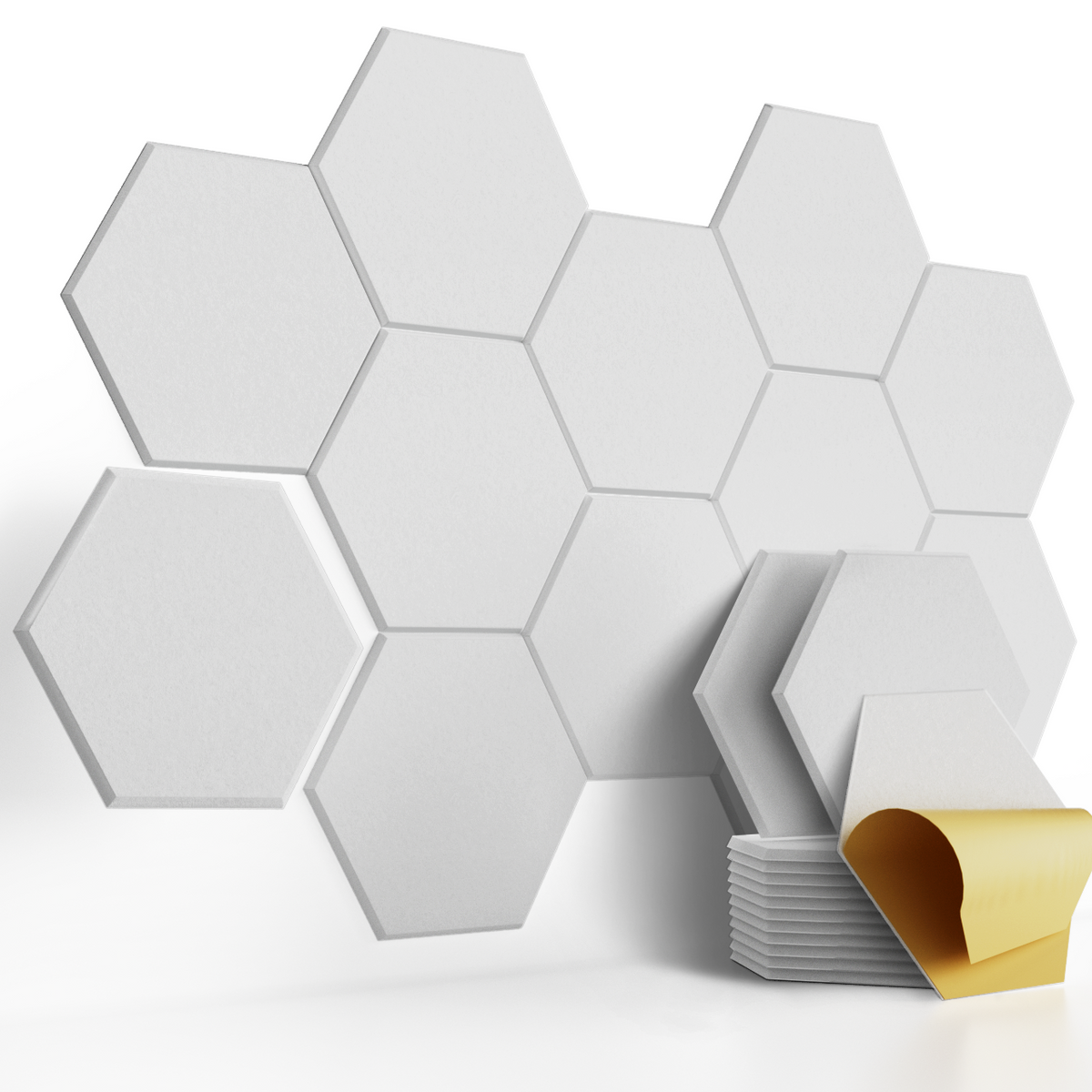 Bubos Hexagon Acoustic Panels Self-adhesive 14*13"   Minimum order: 4 sets